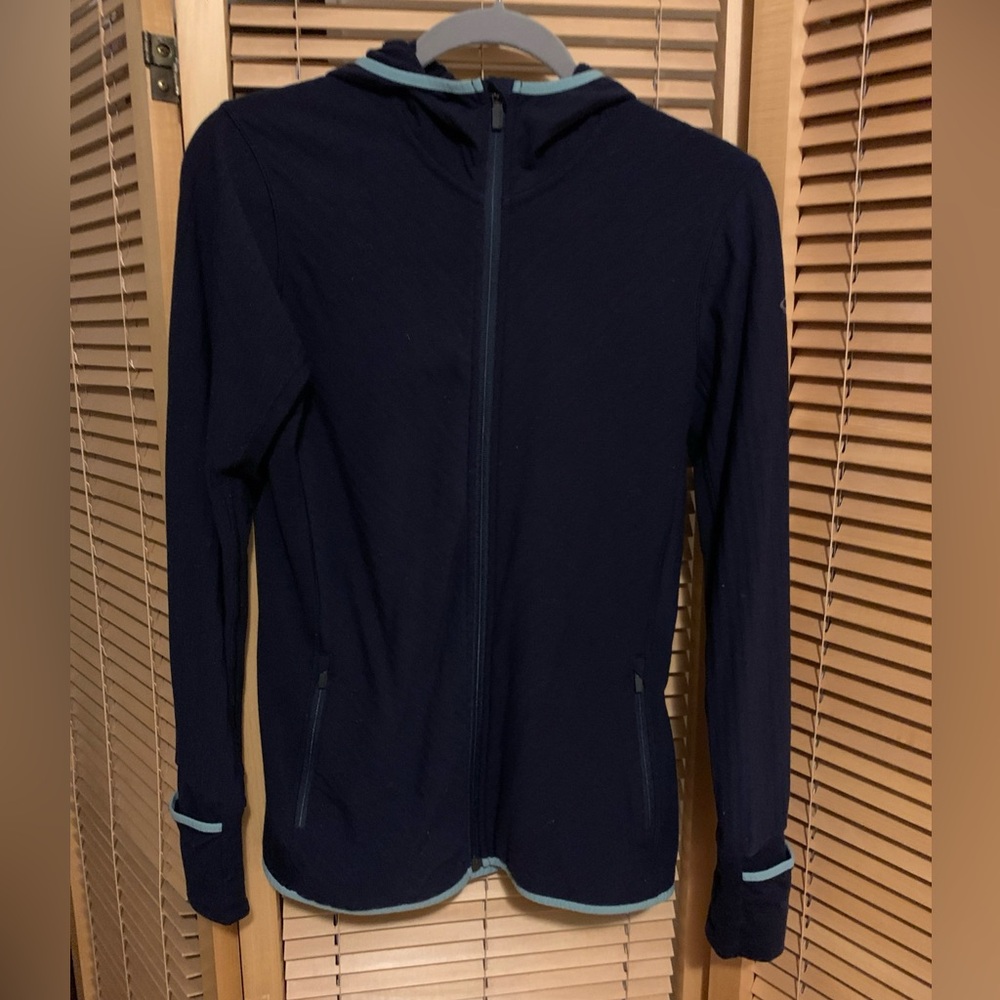 Icebreaker Navy Wool Blend Hoodie
